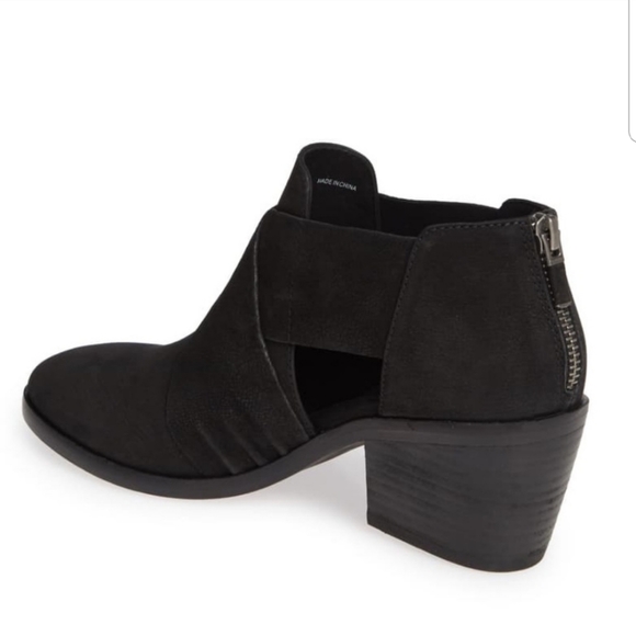 NWOB Eileen Fisher Walt Cross Strap Black Bootie - Picture 3 of 9